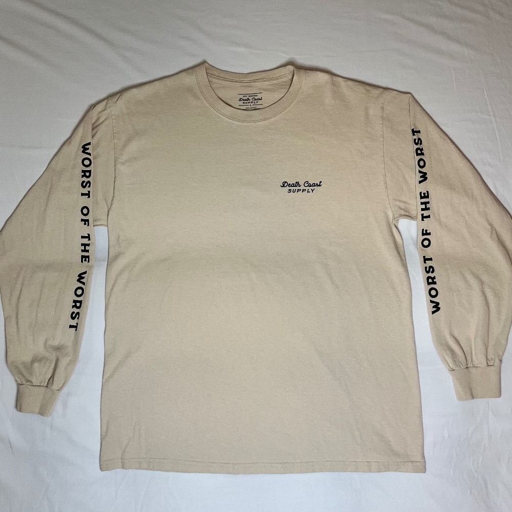 Death Coast Supply Tan Long Sleeve Shirt - Size L
